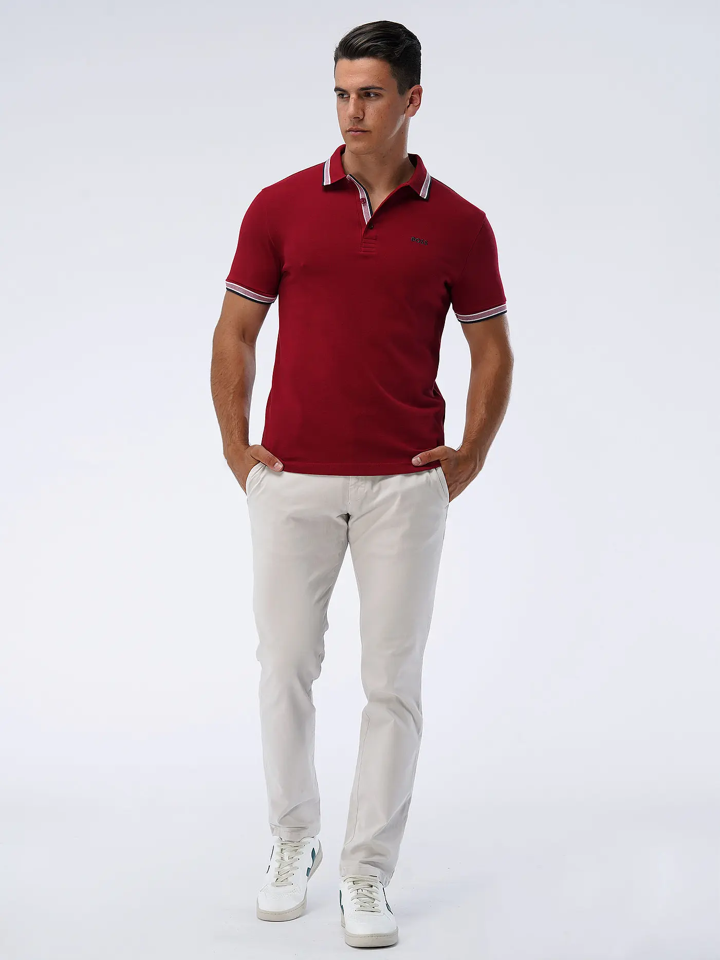 BOSS | Poloshirt Regular Fit PADDY | rot